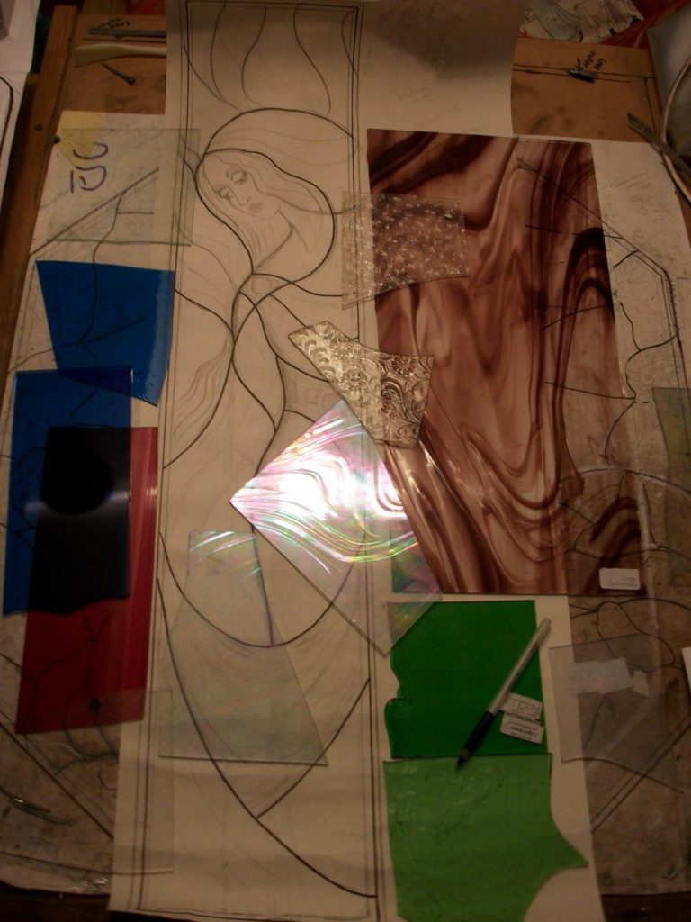 Selecting the Stained Glass to Cut